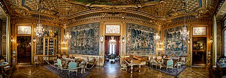 Reich ausgestatteter historischer Salon im Hallwylska Museum