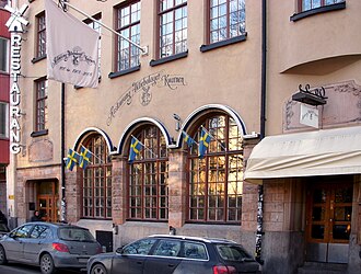 Fassade des traditionsreichen Restaurants Kvarnen auf Södermalm